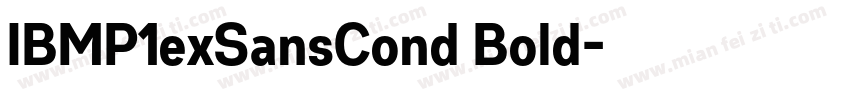 IBMP1exSansCond Bold字体转换